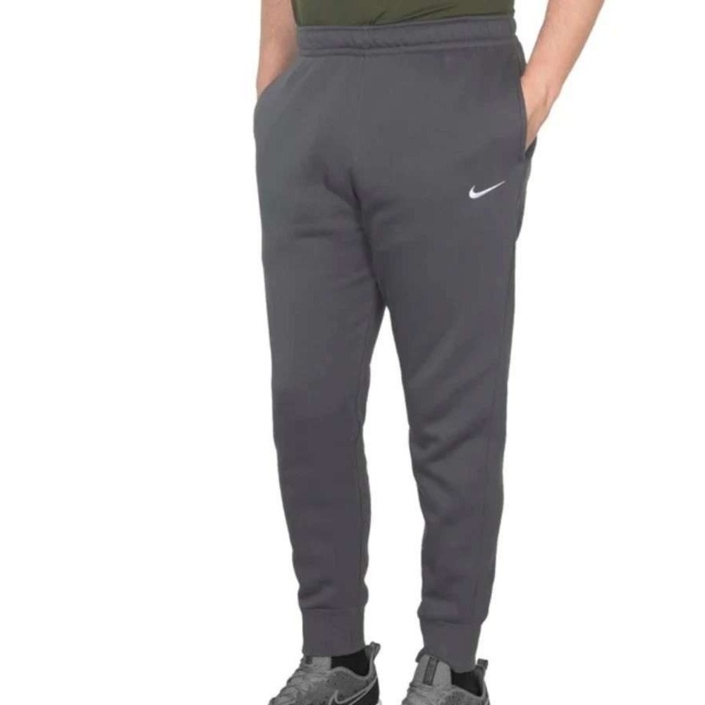 NWOT New Nike Joggers Men's Size M Gray Cotton Blend Fleece Athletic Sweatpants